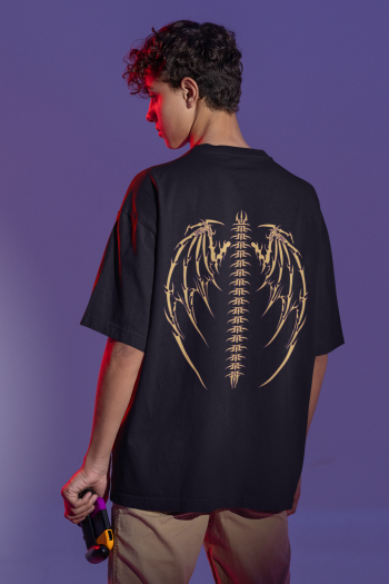 Polo Overize de Esqueleto Reflectivo - Eclipse