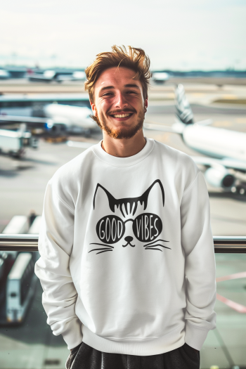 Polera sin capucha de Good Vibes - Eclipse