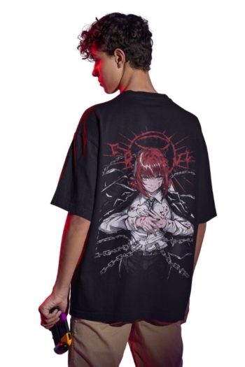 Polo de Chainsaw Man Oversize  - Eclipse